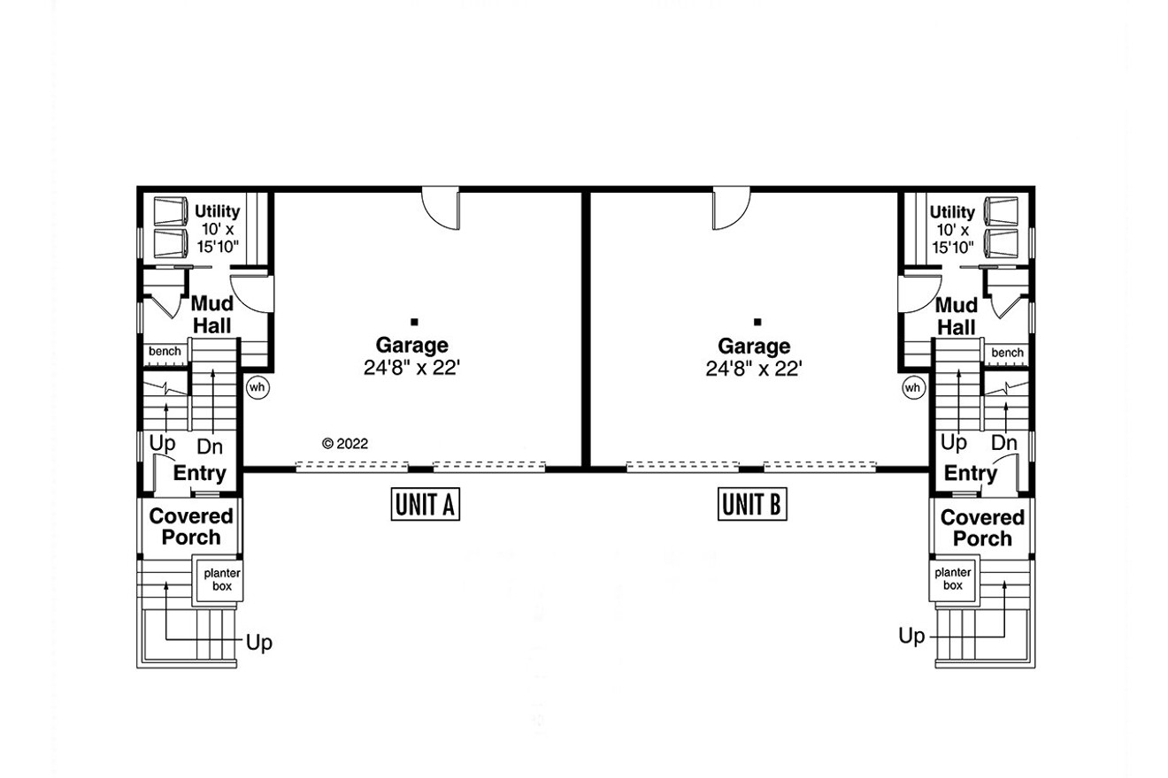 Secondary Image - Contemporary House Plan - Ashbourne 60-063 - Basement Floor Plan 