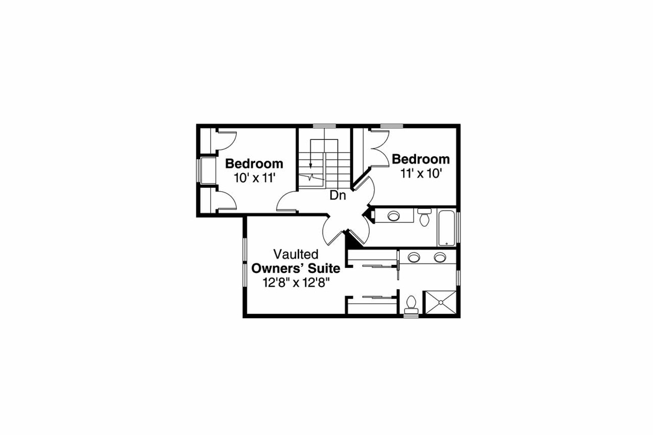 Secondary Image - Country House Plan - Ellisville 30-588 - 2nd Floor Plan 