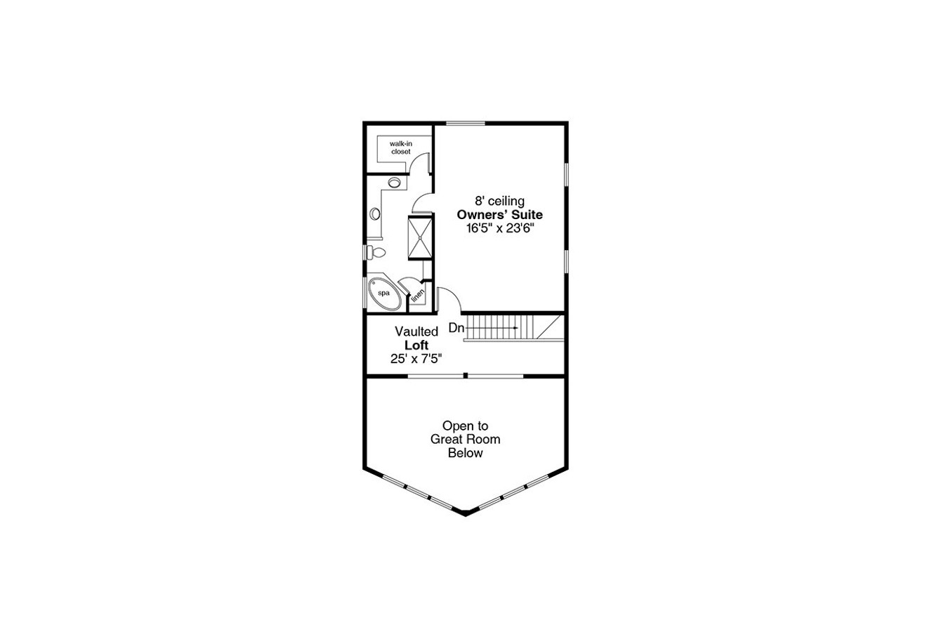 Secondary Image - Lodge Style House Plan - Eagle Crest 31-223 - 2nd Floor Plan 