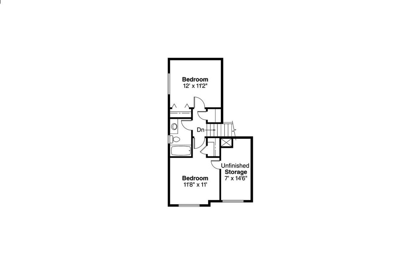 Secondary Image - Traditional House Plan - Knollwood 30-324 - 2nd Floor Plan 