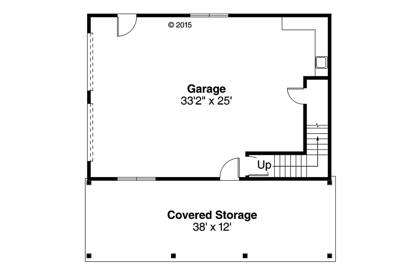 Craftsman House Plan - 20-125 - 1st Floor Plan 