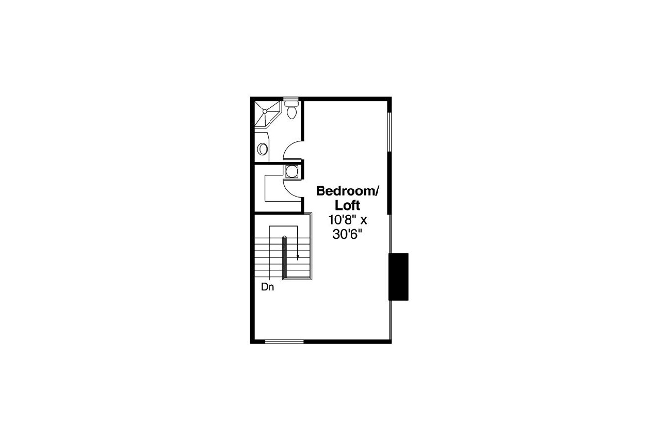 Secondary Image - Cape Cod House Plan - New Haven 10-611 - 2nd Floor Plan 