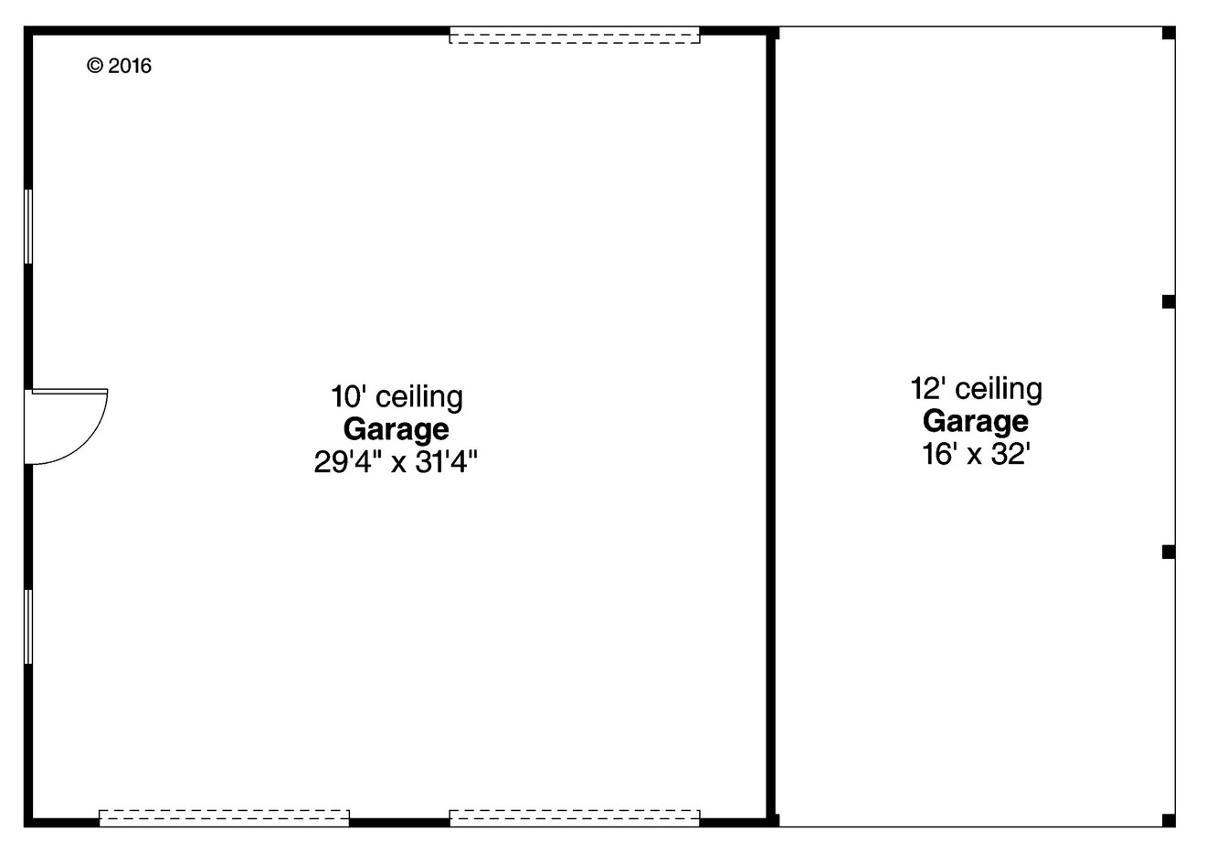 Country House Plan - Garage 20-092 - 1st Floor Plan 