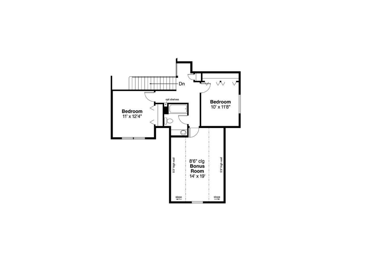 Cottage House Plan - Brookville 30-928 - 2nd Floor Plan 
