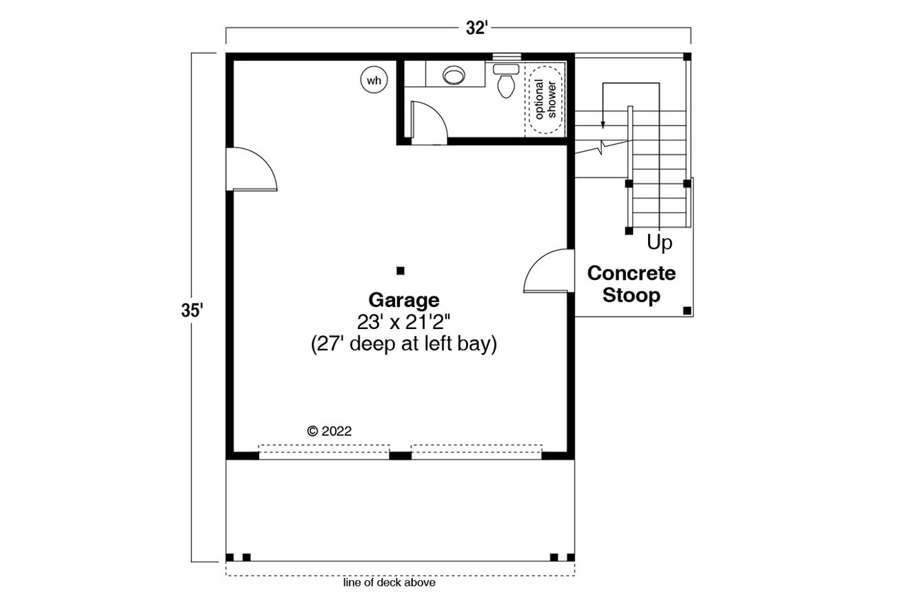Craftsman House Plan - 20-328 - 1st Floor Plan 