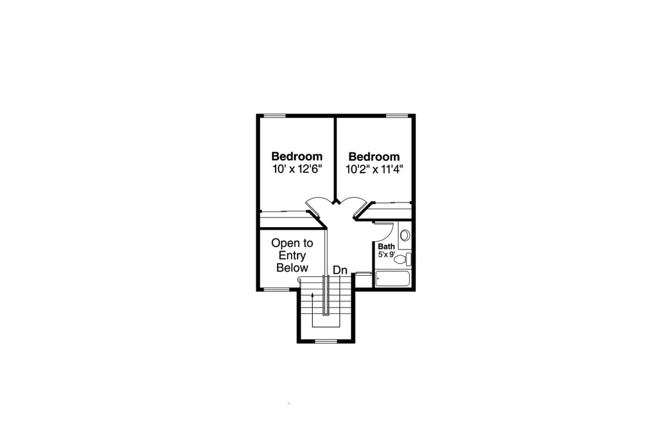 Secondary Image - Country House Plan - Birmingham 10-206 - 2nd Floor Plan 