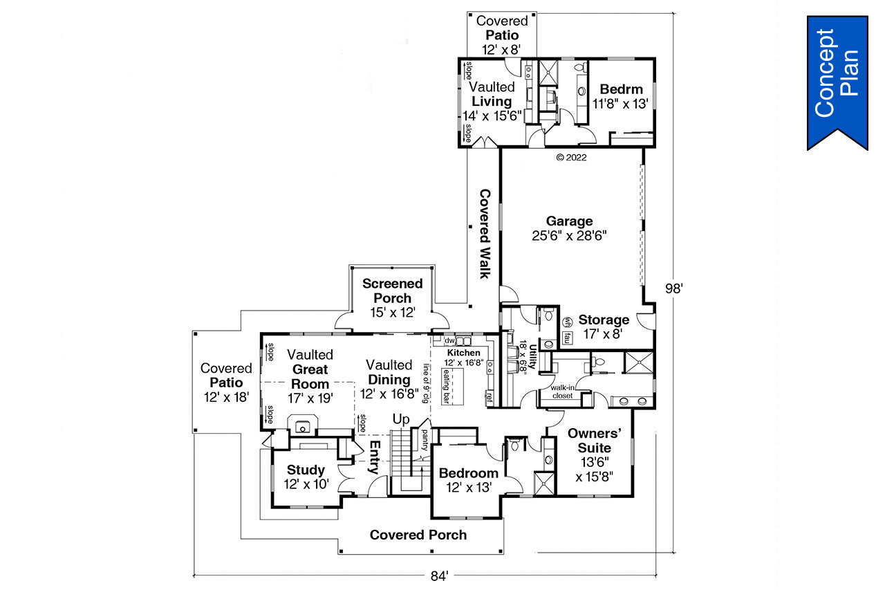 Craftsman House Plan - Idyllwild 31-220 - 1st Floor Plan 