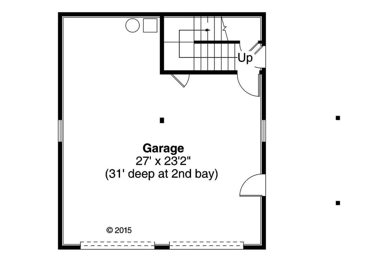 Traditional House Plan - 20-063 - 1st Floor Plan 