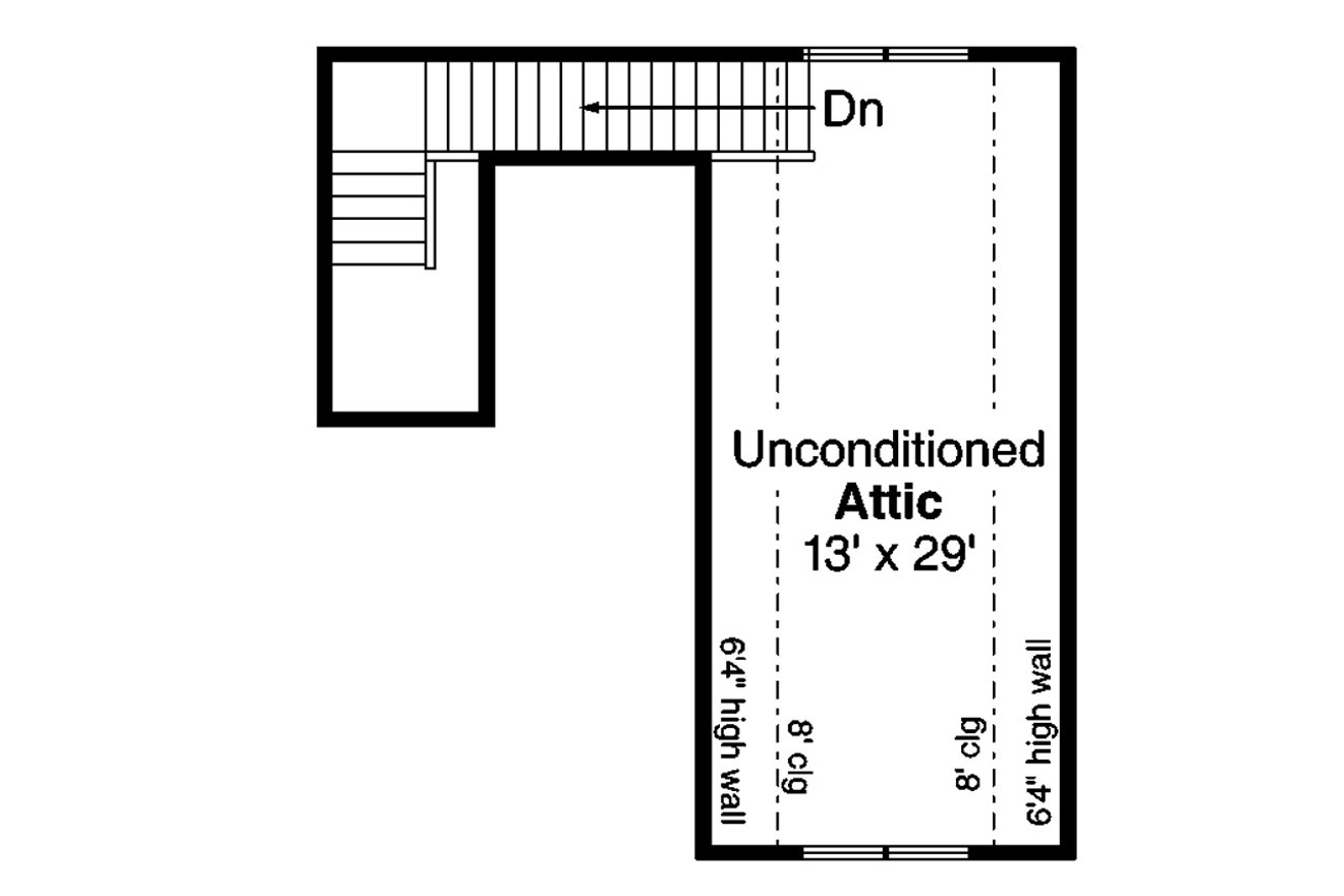 Secondary Image - Craftsman House Plan - 20-085 - 2nd Floor Plan 