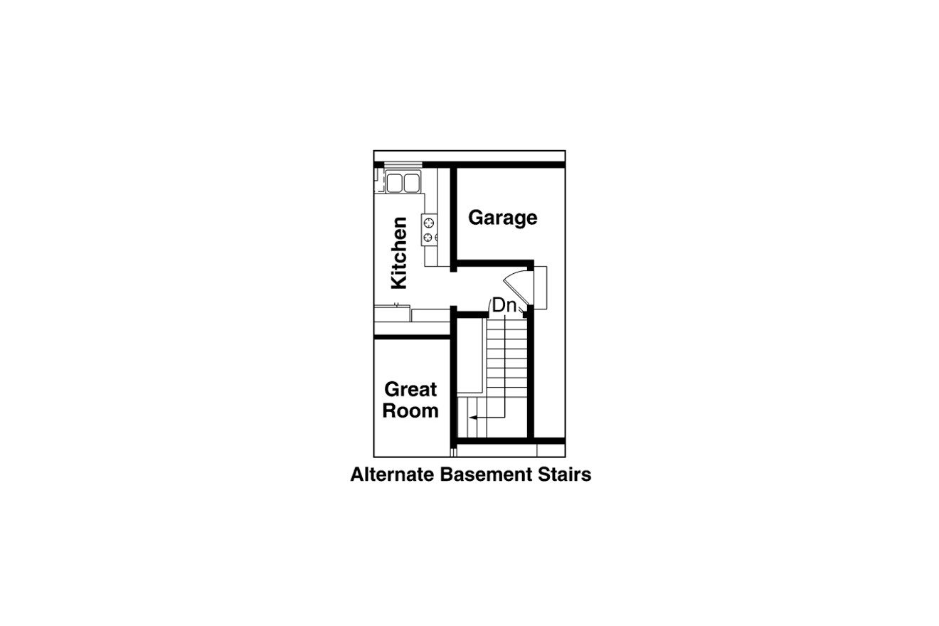 Secondary Image - Bungalow House Plan - Strathmore 30-638 - Optional Floor Plan 