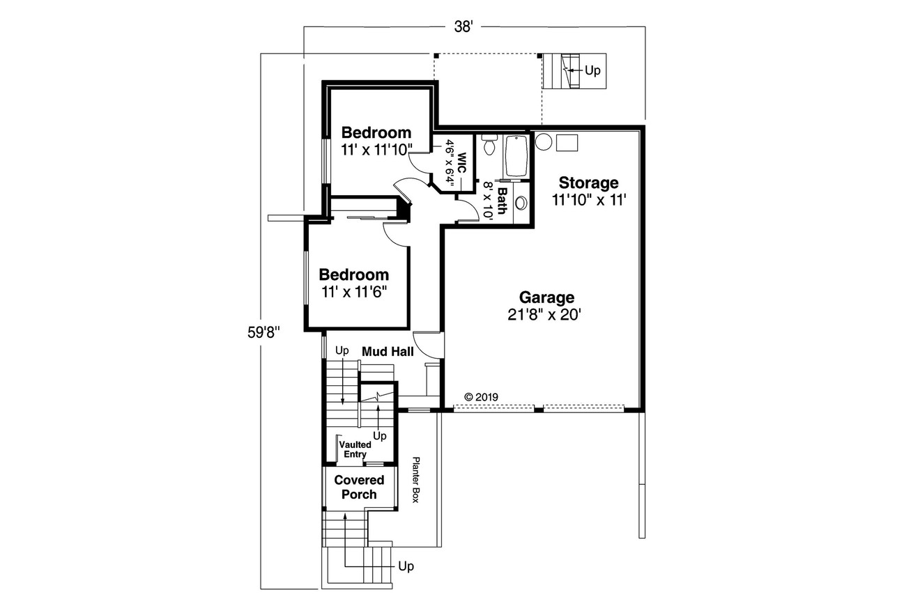 Contemporary House Plan - Sheffield 31-160 - 1st Floor Plan 