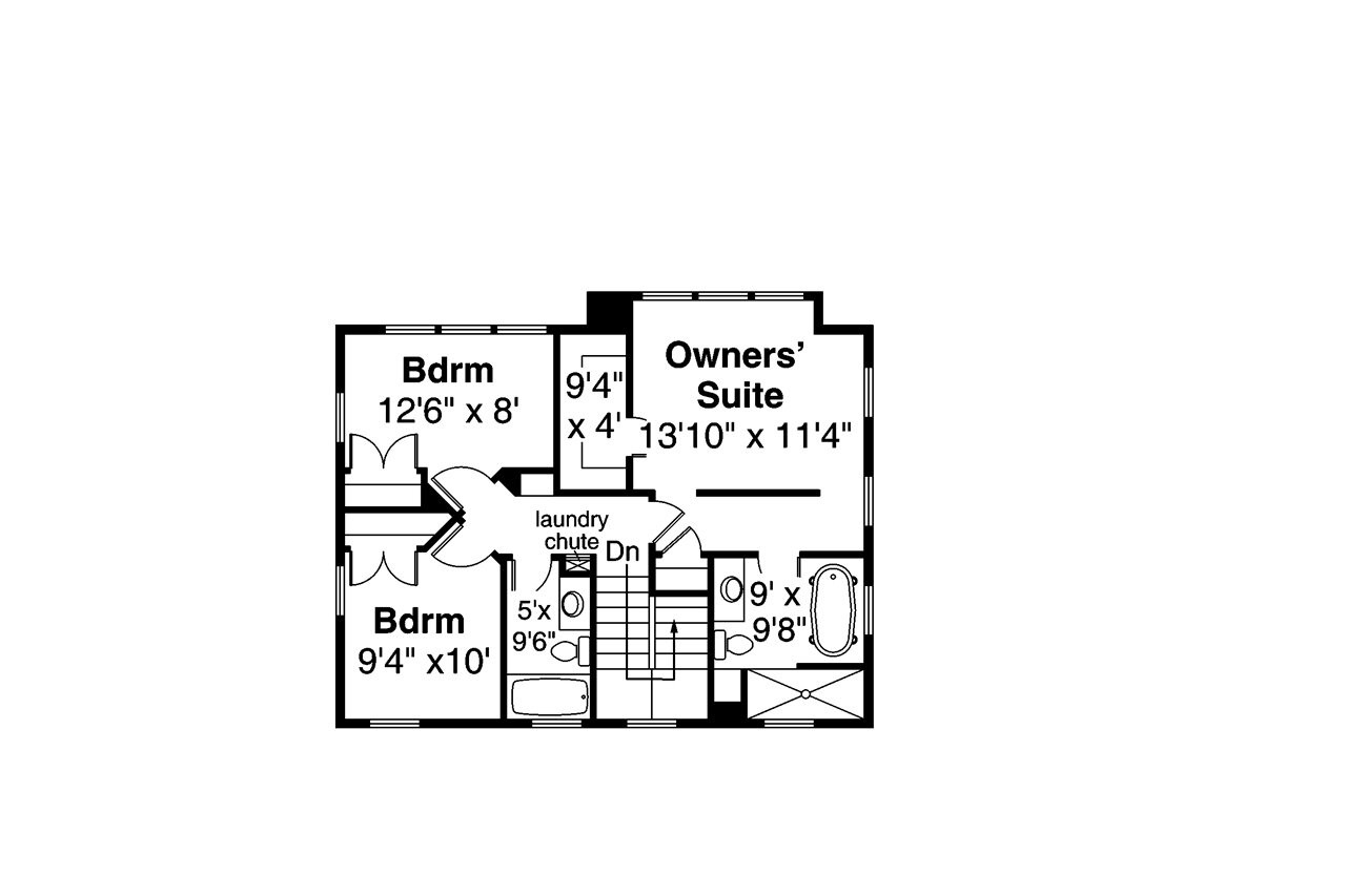 Secondary Image - Contemporary House Plan - Buchanan 31-149 - 2nd Floor Plan 