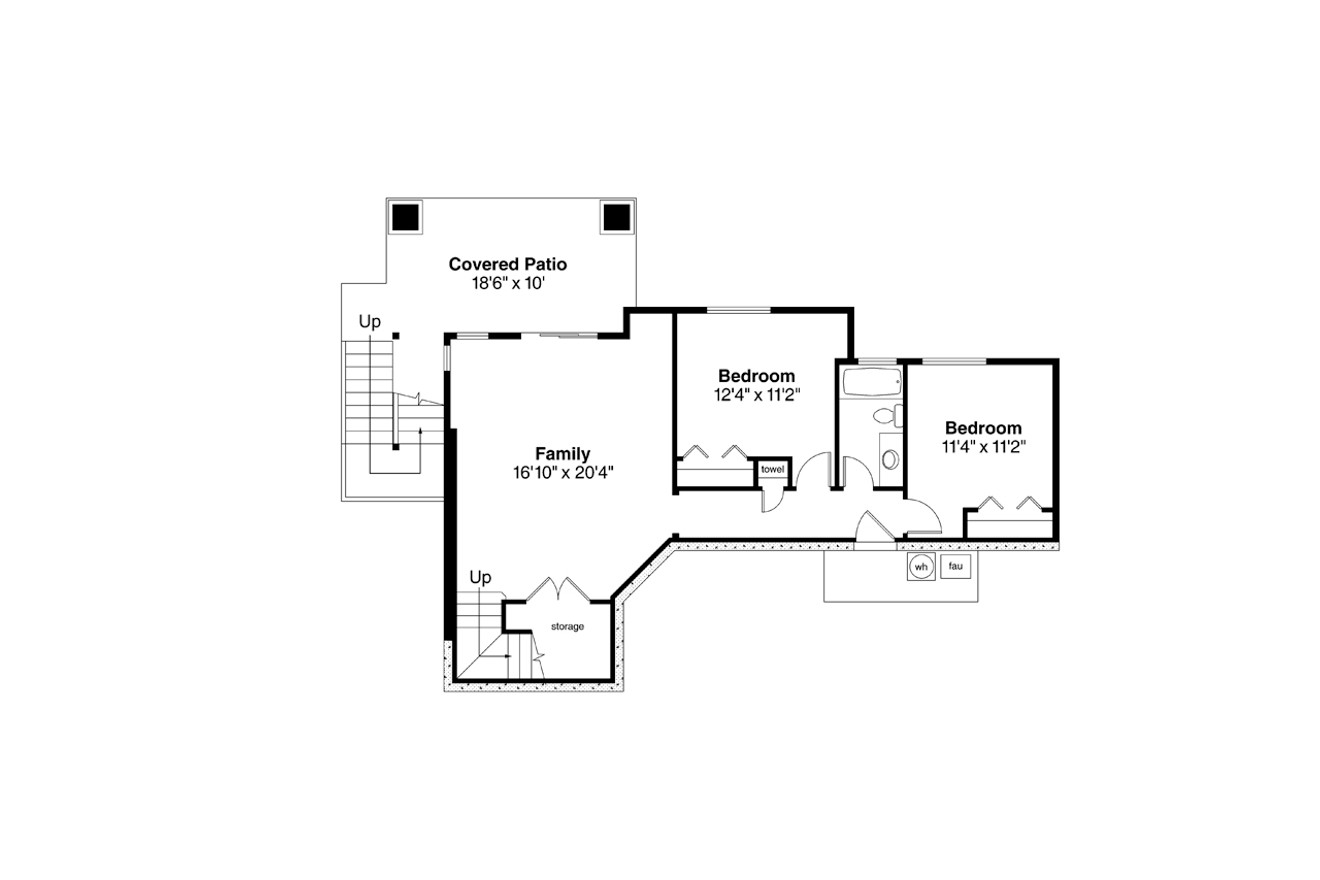 Prairie House Plan - Hood River 30-947 - 2nd Floor Plan 