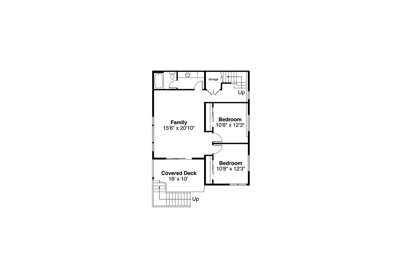 Secondary Image - Contemporary House Plan - Creston 31-282 - Basement Floor Plan 