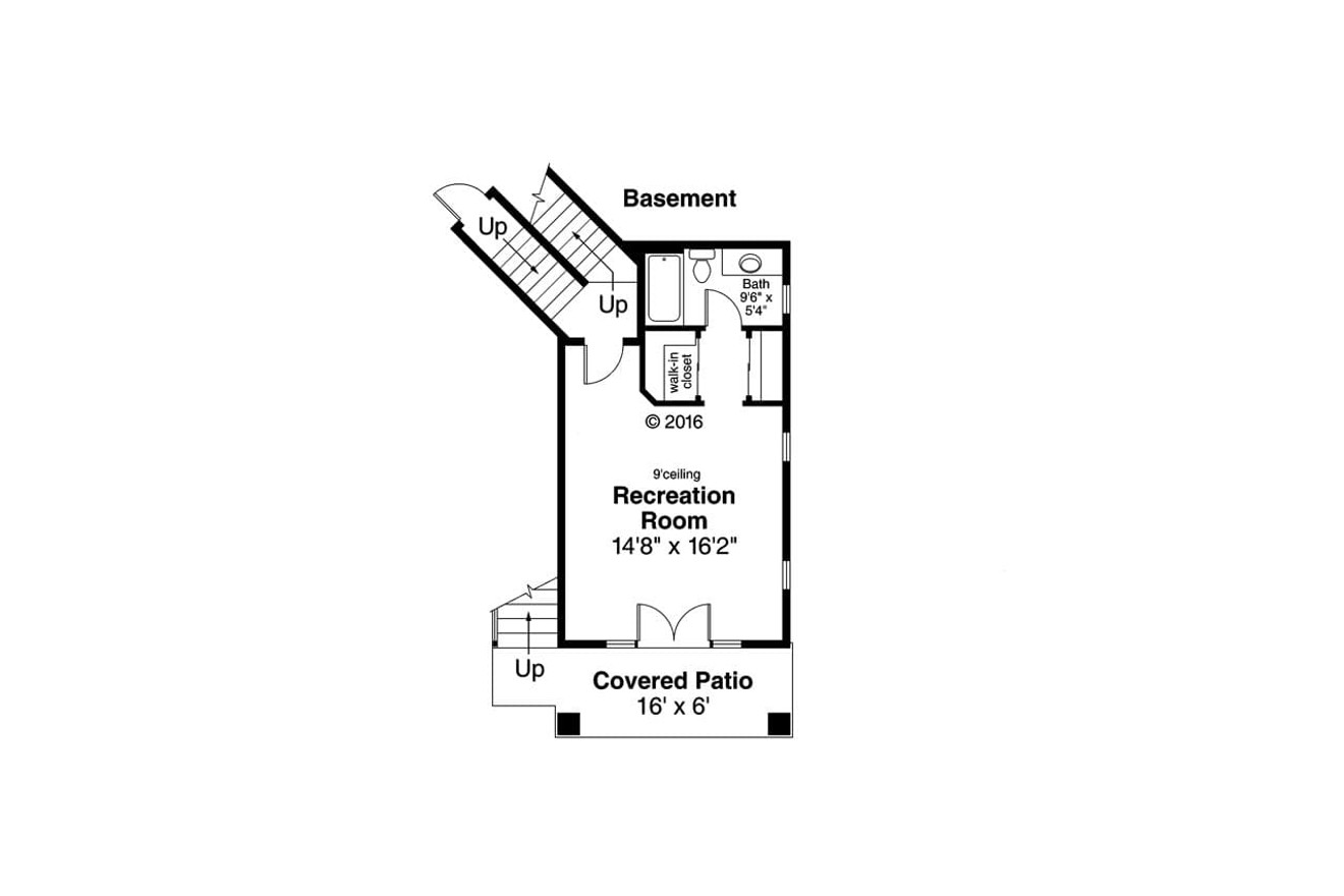 Cottage House Plan - Sherbrooke 30-371 - Basement Floor Plan 