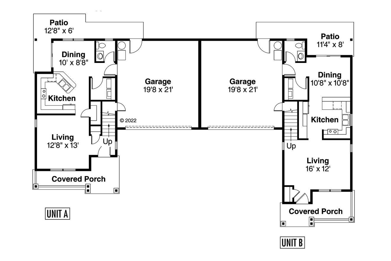 Country House Plan - Waycross 60-018 - 1st Floor Plan 