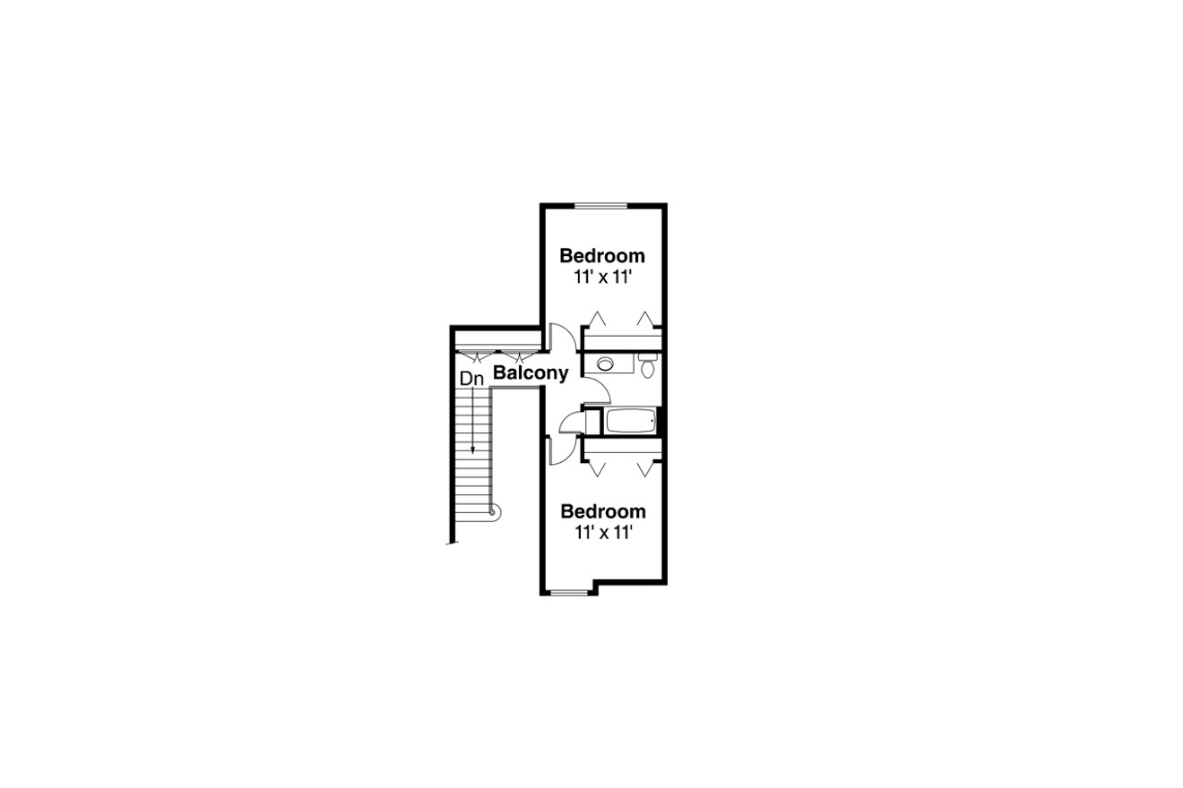 Secondary Image - Traditional House Plan - Wichita 10-254 - 2nd Floor Plan 