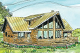 Aspen a Spacious and Durable Log House Plan 