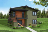 Narrow Lot Creston Home Design Offers Reverse Living 