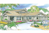 The Springwater is a Single Level Lodge Style House Plan 