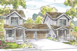 Duplex Plan has Country Cottage Charm 