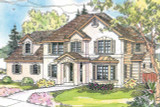 Sunny European Gerabaldi House Plan Has Room for a Large Family 