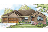 1 Story 3 Bedroom House Plan: Lupine 