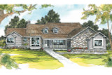 Country-Style Ranch Plan is Loaded with Features 