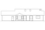 Secondary Image - Ranch House Plan - Rigdon 30-090 - Rear Exterior 