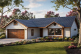 Ranch House Plan - Burnett 30-061 - Front Exterior 