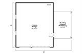 Traditional House Plan - Garage 20-064 - 1st Floor Plan 