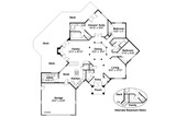 Cape Cod House Plan - Clematis 10-073 - 1st Floor Plan 