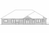 Secondary Image - Prairie House Plan - Creekstone 30-708 - Rear Exterior 