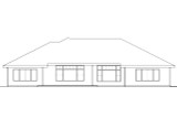 Secondary Image - Mediterranean House Plan - Mendocino 30-681 - Rear Exterior 