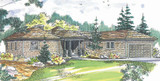 Secondary Image - Lodge Style House Plan - Vista 10-154 - Front Exterior 