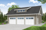 Cottage House Plan - Garage 20-442 - Front Exterior 