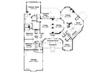 Ranch House Plan - Gideon 30-256 - 1st Floor Plan 