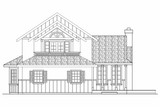 Tudor House Plan - Walcott 30-166 - Left Exterior 