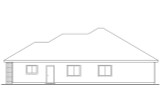 Traditional House Plan - Lynden 30-143 - Rear Exterior 