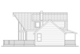 A-Frame House Plan - Alpenview 31-003 - Right Exterior 