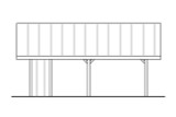 Secondary Image - Traditional House Plan - Carport 20-094 - Left Exterior 