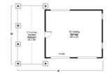 Craftsman House Plan - Garage 20-021 - 1st Floor Plan 