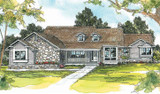 Ranch House Plan - Cameron 10-338 - Front Exterior 