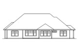 Craftsman House Plan - Palmer 30-416 - Rear Exterior 