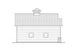Farmhouse House Plan - Garage 20-377 - Left Exterior 