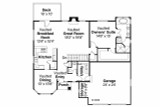 Cottage House Plan - Glendora 30-686 - 1st Floor Plan 