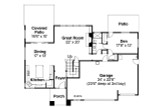 Prairie House Plan - Brookhill 30-963 - 1st Floor Plan 