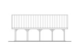 Secondary Image - Country House Plan - Carport 20-301 - Left Exterior 