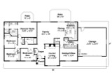 Ranch House Plan - Elliot 30-278 - 1st Floor Plan 