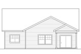 Cottage House Plan - Nantucket 31-027 - Rear Exterior 